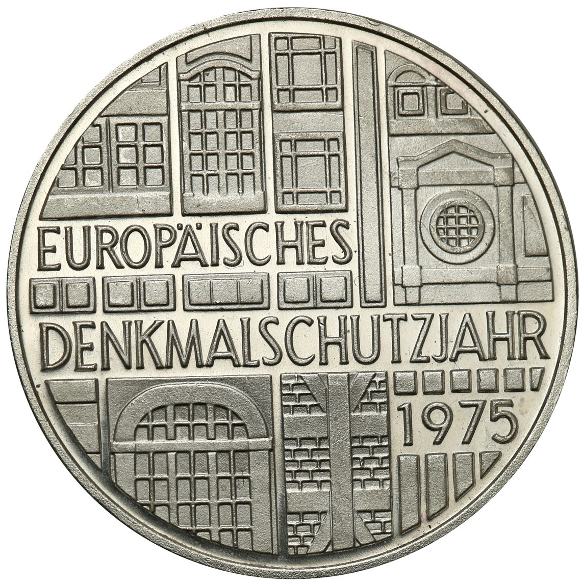 Niemcy, RFN. 5 marek 1975 F, Stuttgart, Europäischen Denkmalschutzjahr